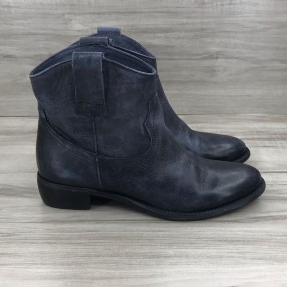 Geppy Roma Ankle Boots Womens EU 36 Blue Patina Leather Booties